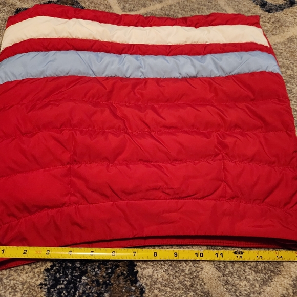 Bogner Red Quilted Puffer skirt with side Zipper - Picture 16 of 16